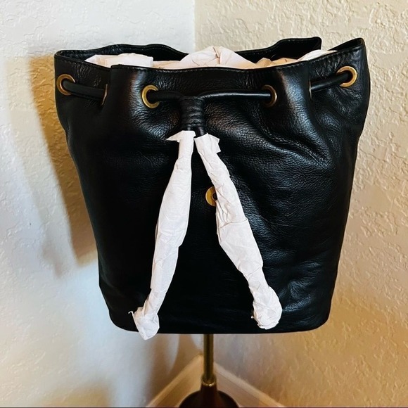 Frye Jade Studded Leather Backpack, ADJUSTABLE Chain/Leather Strap, Black, NWT - Picture 5 of 16